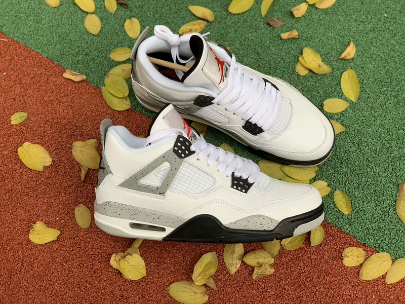 Authentic Air Jordan 4 White Cement women